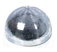 Eurolite demi boule à facettes motorisée 50 centimètres (argenté)