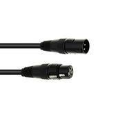 Eurolite DMX Câble XLR 3 Broches 1 m BK
