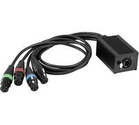 EuroLite DNK-2 DMX Cordon [1x RJ45 femelle - 4x XLR femelle 3 pôles]