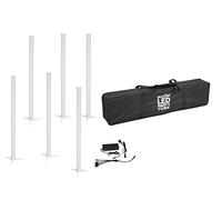 EUROLITE Lot de 6 piles LED Party Tube IR + bloc d'alimentation + sac souple