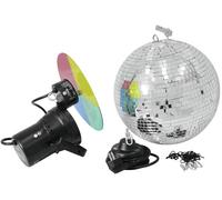 Eurolite Zrcadlová koule 30cm s motorkem a reflektorem