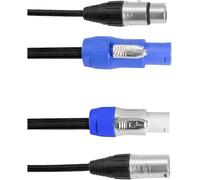 EuroLite Power-Hybrid DMX Câble de liaison [1x XLR femelle 5 pôles - 1x XLR femelle 5 pôles] 1.5 m