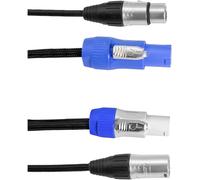 EuroLite Power-Hybrid DMX Câble de liaison [1x XLR mâle 3 pôles - 1x XLR mâle 3 pôles] 5 m