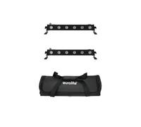 EUROLITE Set 2x LED BAR-6 QCL RGBA + Soft Bag