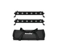 EUROLITE Set 2x LED BAR-6 QCL RGBW + Soft Bag