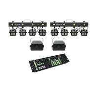 EUROLITE Set 2x LED KLS-180 + 2x LED WF-40 + DMX LED Color Chief Controller