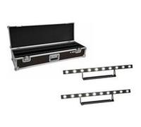 Eurolite set 2x led stp-10 sunbar 3200k 10x5w light bar + boitier