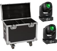 EUROLITE Set 2x LED TMH-B90 + valise à roulettes (20000930)