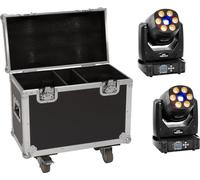 EUROLITE Set 2x LED TMH-H90 + étui avec roulettes