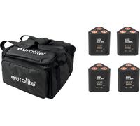 EUROLITE Set 4x AKKU TL-3 QCL RGB+UV Trusslight + SB-4 Soft-Bag