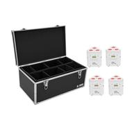 EUROLITE Set 4x AKKU TL-3 TCL white + Case TDV-1