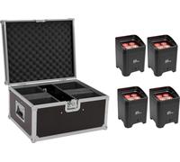 EUROLITE Set 4x AKKU UP-4 Entry QCL Spot + Case (20000934)