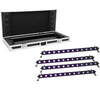EUROLITE Set 4x LED BAR-12 UV Bar + Case