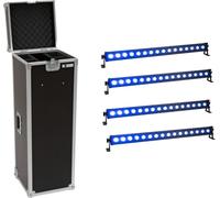EUROLITE Set 4x LED IP T-Bar 16 QCL Barre + Case