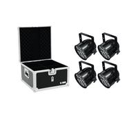 EUROLITE Set 4x LED PAR-56 HCL Short sw + EPS Case