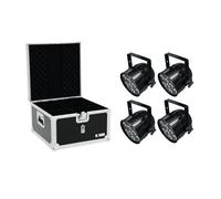 EUROLITE Set 4x LED PAR-56 QCL Short sw + EPS Case