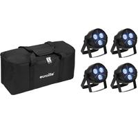 EUROLITE Set 4x LED PARty Hybrid Spot + Soft-Bag