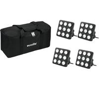 EUROLITE Set 4x LED Party Panel RGB+UV + Soft-Bag