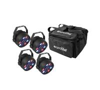 EUROLITE Set 4x LED PARty Spot + Soft-Bag