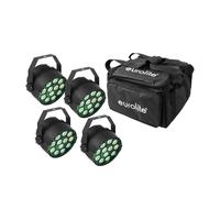 EUROLITE Set 4x LED PARty TCL Spot + Soft-Bag
