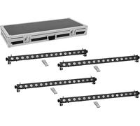 EUROLITE Set 4x LED PIX-16 QCL Barre + Case
