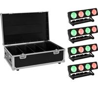 EUROLITE Set 4x LED PMB-4 COB QCL 30W Barre + Case