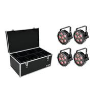 EUROLITE Set 4x LED SLS-6 TCL Spot + Case TDV-1