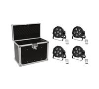 EUROLITE Set 4x LED SLS-603 + Case EC-SL4M size M