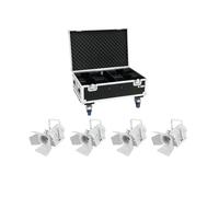 EUROLITE Set 4x LED THA-40PC wh + Case