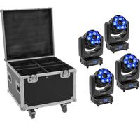 EUROLITE Set 4x LED TMH-H240 Beam/Wash/Flower effect + Case