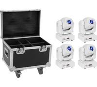EUROLITE Set 4x LED TMH-S60 Moving-Head-Spot ws + Case