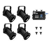 EUROLITE Set 4x PAR-16 Spot sw dim2warm + EDX-4 DMX RDM LED-Dimmerpack (20000694)