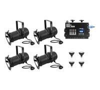 EUROLITE Set 4x PAR-30 Spot sw dim2warm + EDX-4 DMX RDM LED-Dimmerpack (20000696)