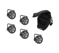 EUROLITE Set 5x LED SLS-6 TCL Spot + Soft Bag