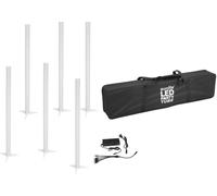 EUROLITE Set 6x AKKU LED Party Tube IR + alimentation de charge + Soft-Bag