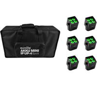 EUROLITE Set 6x AKKU Mini IP UP-4 QCL Spot MK2 + Soft-Bag (20001005)