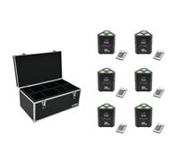 EUROLITE Set 6x AKKU TL-3 TCL Trusslight QuickDMX + Case TDV-1