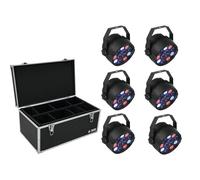 EUROLITE Set 6x LED PARty Spot + Case TDV-1