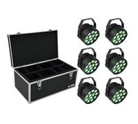 EUROLITE Set 6x LED PARty TCL Spot + Case TDV-1