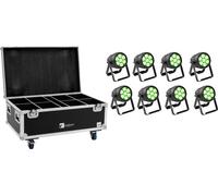 EUROLITE Set 8x LED IP PAR 7x10W RGBL Spot + Case