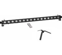 EUROLITE Set LED PIX-16 QCL Barre + FS-4 Floorstand, acier, noir