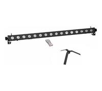 EUROLITE Set LED PIX-16 QCL Leiste + FS-4 Floorstand, Stahl, schwarz (20000990)