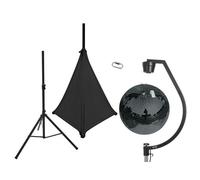 EUROLITE Set Mirror ball 50cm black with stand and tripod cover black