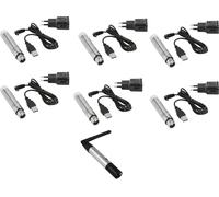 EUROLITE Set QuickDMX 1x émetteur + 6x récepteur AKKU