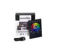 EUROLITE TOUCH-512 Lecteur autonome | Contrôleur DMX encastrable avec pavé tactile multifonction et logiciel, 512 canaux