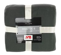 Euromat Plaid Polaire Uni - Jeté de Canapé ou Couverture de Lit - Doux et Léger (Graphite Gris Foncé, 130x170 cm)