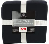 Euromat Plaid Polaire Uni - Jeté de Canapé ou Couverture de Lit - Doux et Léger (Noir, 150x200 cm)