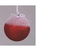 Euronatale L.ESP.Neige Boule Rouge 100 mm PL-67037, comme Photo, Unique