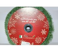Euronatale Rouleau de Guirlande en PVC, épaisseur 6 cm, Lisse, Vert, 50 m
