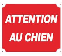 Europ-Arm Panneau akilux ''Attention au chien'' 30 x 25 cm